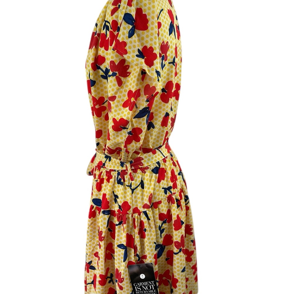 Torrid Loralette Vibrant Floral Wrap Dress with Belt, Size 14/16 - Picture 4 of 9